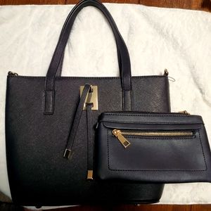 Hand bag with matching wallet